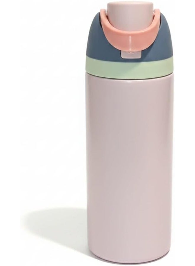 Stainless Steel Double Vacuum Insulated Sports Drinking Cup, Lock Design, 500ml (Multicolour) - Image 1